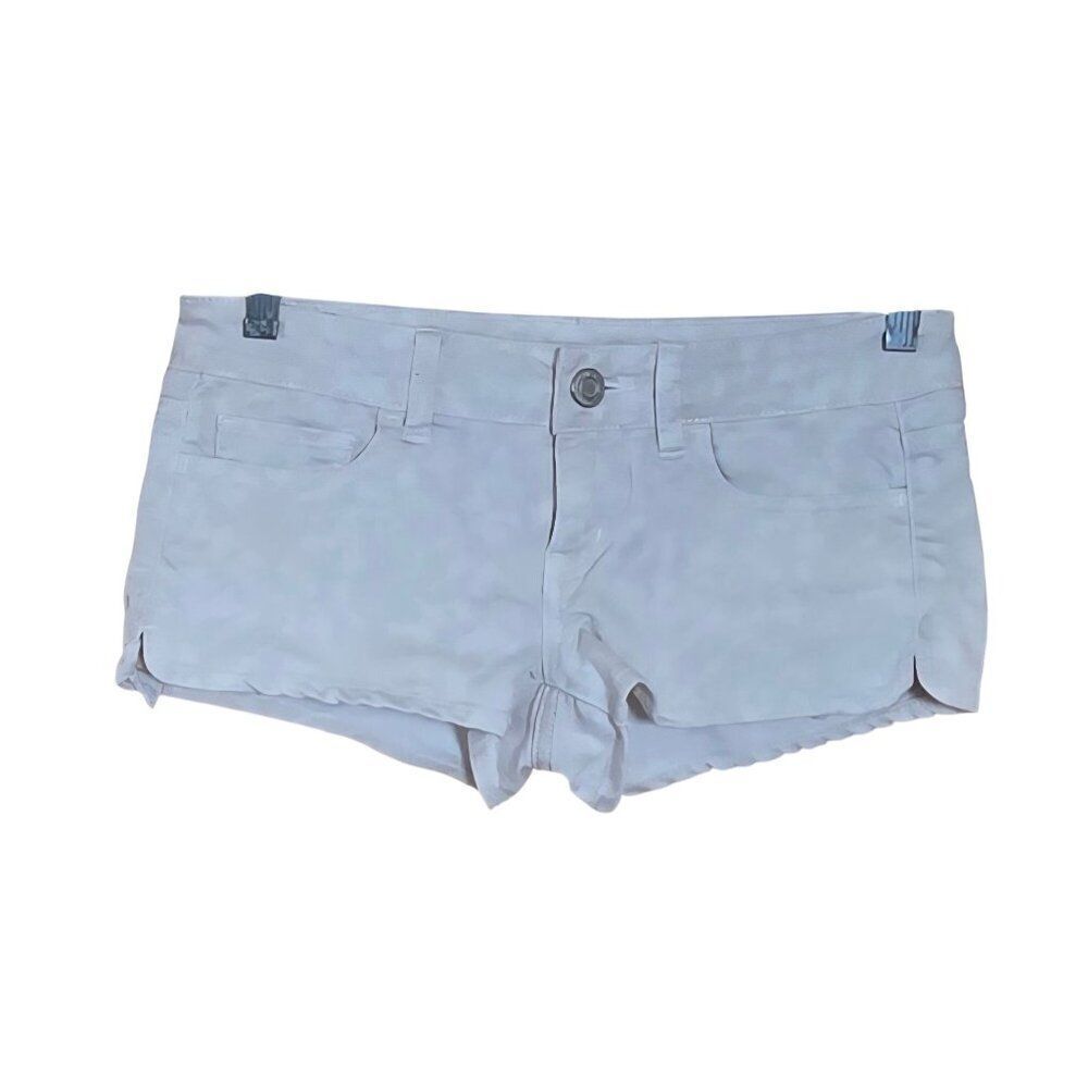 American Eagle beige Camouflage Stretch Denim Shorts summer beach nautical chic